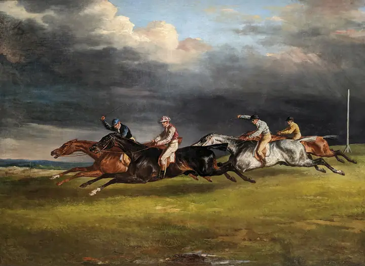 El derbi en Epsom, Théodore Géricault