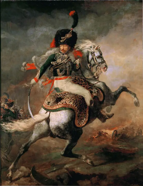 Oficial de cazadores a la carga, Théodore Géricault