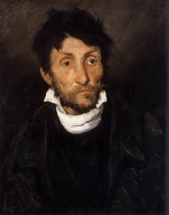 Retrato de un cleptómano, Théodore Géricault