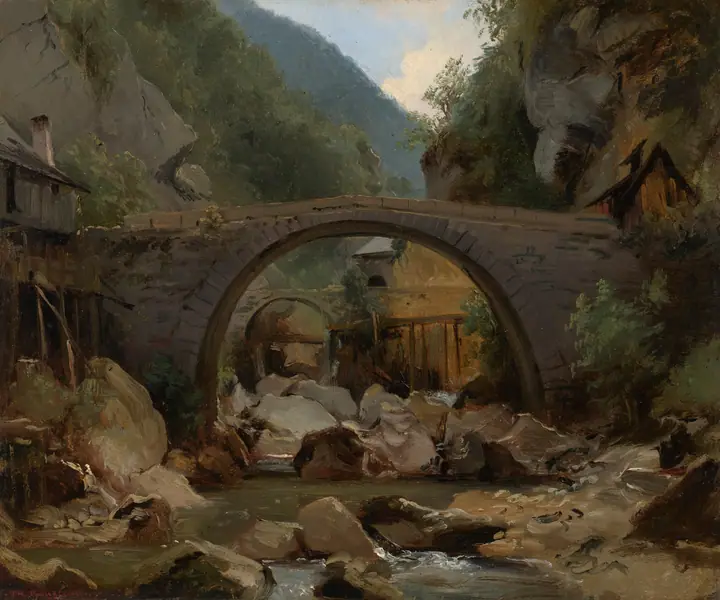 Arroyo de montaña en Auvernia, Théodore Rousseau