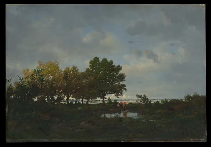 La charca (La Mare), Théodore Rousseau