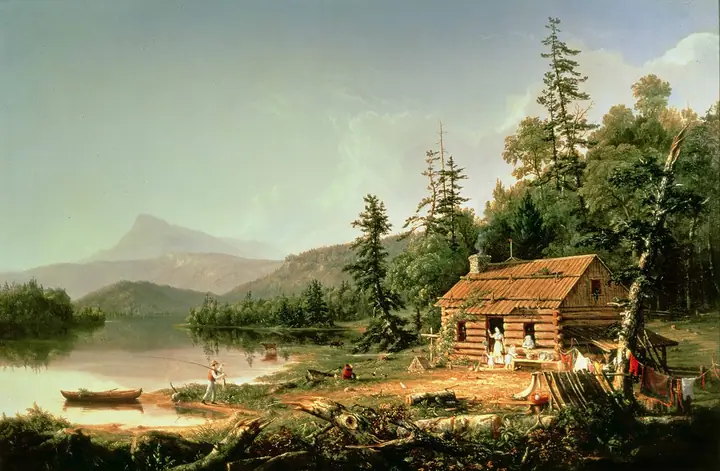 Hogar en el bosque, Thomas Cole