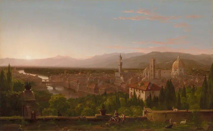 Vista de Florencia, Thomas Cole