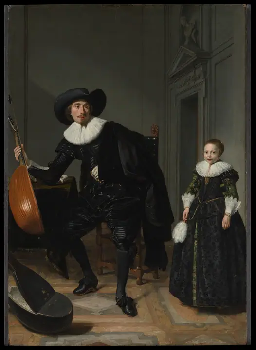 Un músico y su hija, Thomas de Keyser