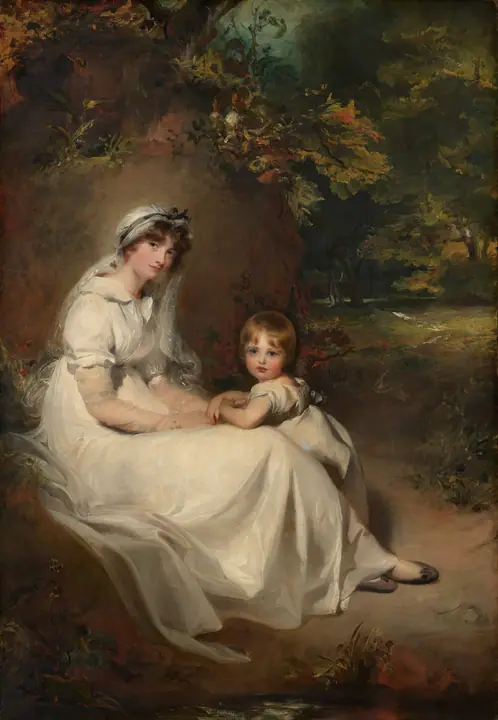 Lady Mary Templetown y su hijo mayor, Thomas Lawrence