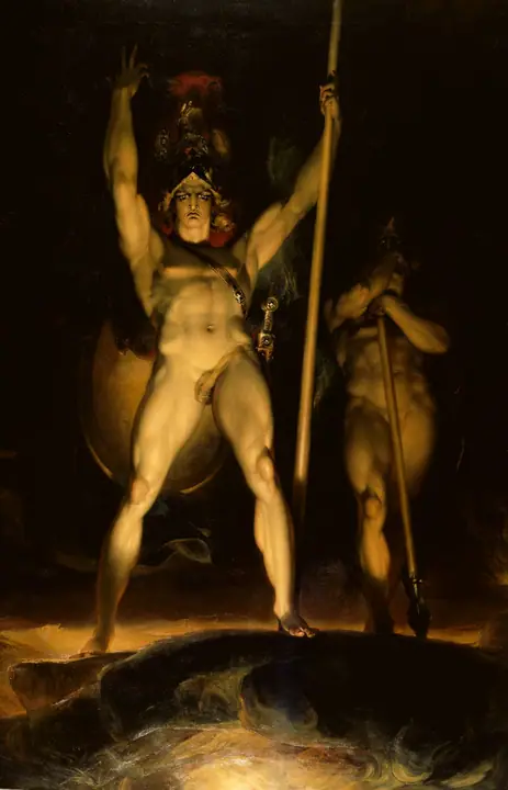 Satán convocando a sus legiones, Thomas Lawrence