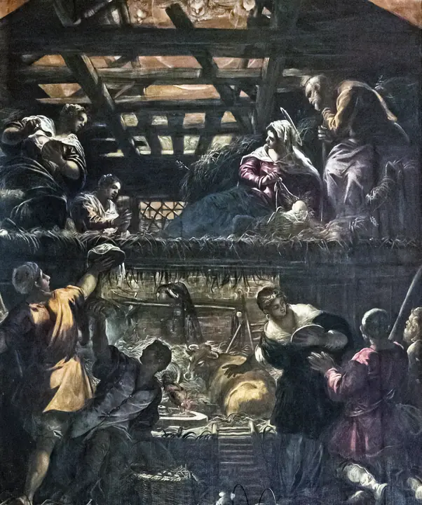 Adoración de los pastores (Escuela de San Rocco), Tintoretto
