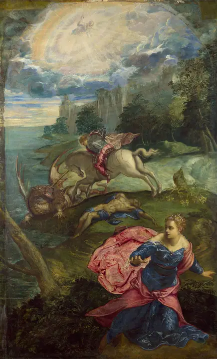 San Jorge y el dragón, Tintoretto