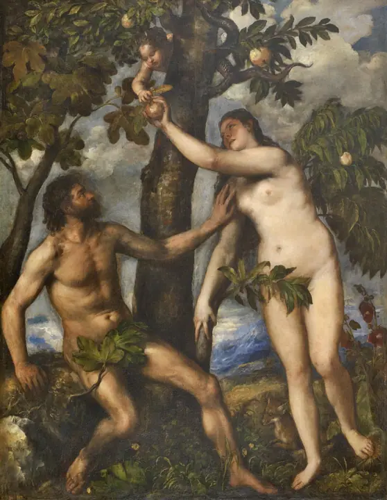 La caída del hombre, Tiziano Vecellio