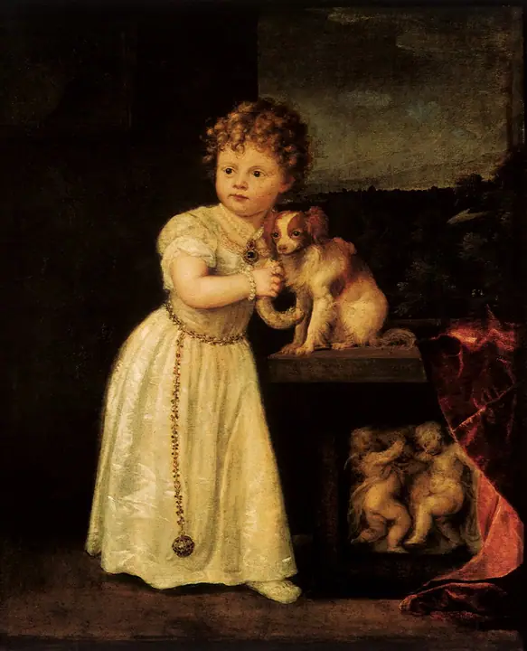 Retrato de clarisa, Tiziano Vecellio