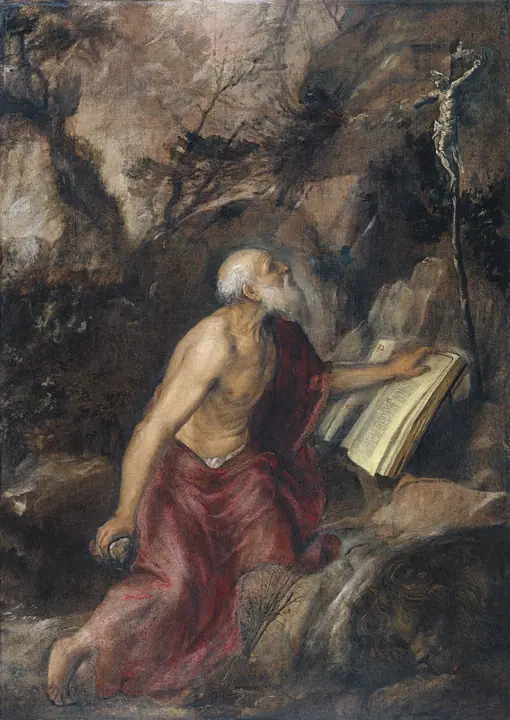 San Jerónimo penitente (El Escorial), Tiziano Vecellio