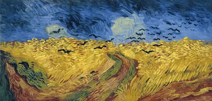 Campo de trigo con cuervos, Vincent van Gogh