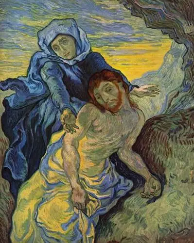 La Piedad (Copia de Delacroix), Vincent van Gogh