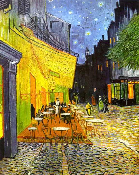 Terraza de café por la noche, Vincent van Gogh