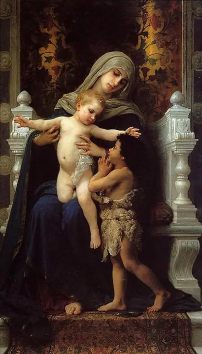 La Virgen y el Niño con San Juan, William-Adolphe Bouguereau