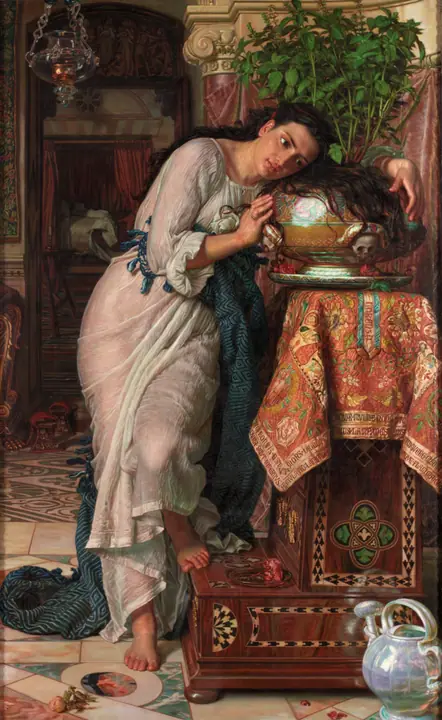 Isabella y el tiesto de albahaca, William Holman Hunt