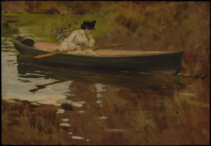 Alice Gerson en Prospect Park, William Merritt Chase