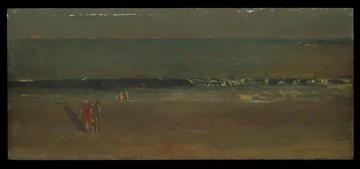 La playa, últimas horas de la tarde, Winslow Homer