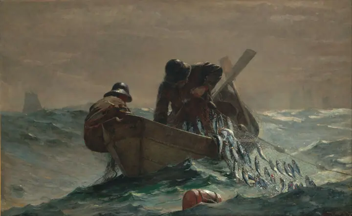 Red de arenques, Winslow Homer