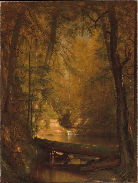 La poza de las truchas, Worthington Whittredge